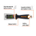 Espátula flexible 2" acero inoxidable, Comfort Grip, EXPERT