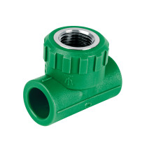 Tee hembra de PPR 1/2" con inserto metálico, FOSET