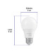 Foco LED 8W (60W) A19, 6500K blanca fría, 790 lm, BASIC