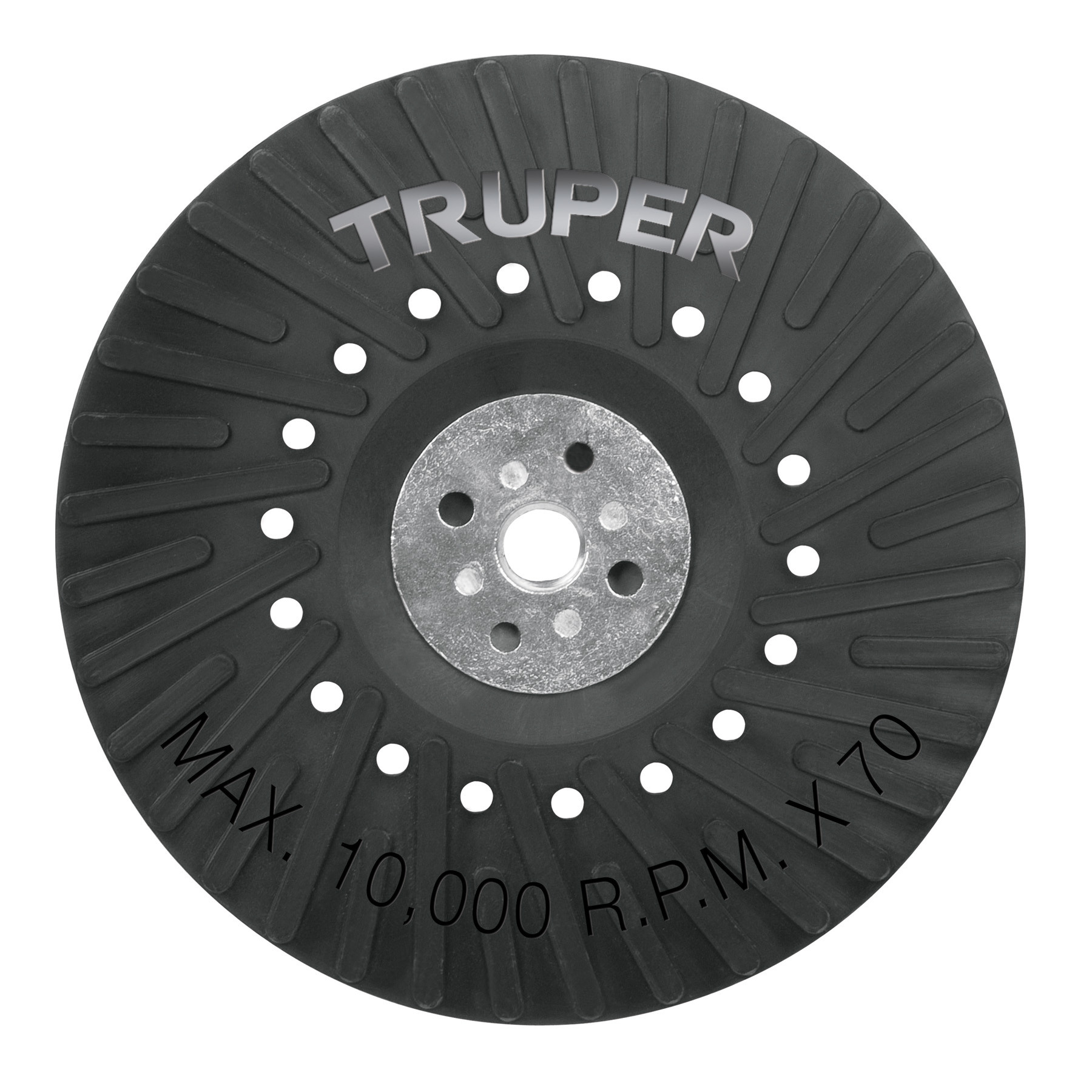 Respaldo para discos de lija 7", eje M14, TRUPER