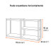 Estante metálico 5 repisas capacidad 80kg, 85x30x180, TRUPER
