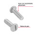 Bolsa con 250 tornillos 3/16" x 5/8" tipo estufa, FIERO