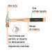 Martillo pulido 20 oz uña recta, boca fresada, TRUPER Grip