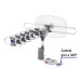 Antena aérea para HD TV, giratoria 360°, 16 dB, VOLTECK