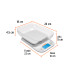 Báscula digital para cocina, con tazón, 5 kg, TRUPER