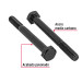 Bolsa con 50 tornillos 1/4" x 2-1/2" acero grado 5, FIERO