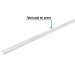 Cremallera doble blanca para ménsulas planas, 1.5m, FIERO