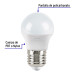 Pack 4 focos LED 10W (75W) A19, 3000K cálida, 950 lm, BASIC