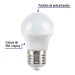 Pack de 4 lámparas de LED A19 10 W, luz cálida, caja, Basic