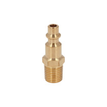 Conector rápido de latón, tipo M, cuerda 1/4" NPT, macho