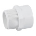 Adaptador macho de PVC de 1-1/2", FOSET