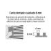 Llana 11" dentado cuadrado 1/4", 6 remaches, mango Comfort