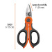 Tijera 6" para electricista, acero inoxidable, EXPERT