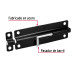 Pasador de barril 6" de acero acabado negro, HERMEX
