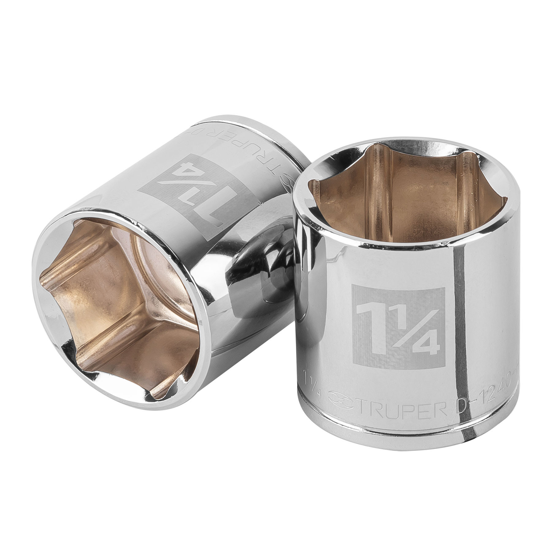 Dado de 1-1/4", 6 puntas, cuadro 1/2", TRUPER