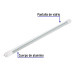 Tubo LED T8 9W G13, 6500K blanca fría, transparente, BASIC