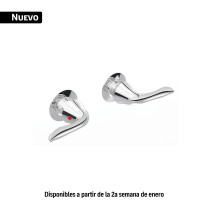 Juego 2 manerales palanca para regadera, cromo, FOSET AERO