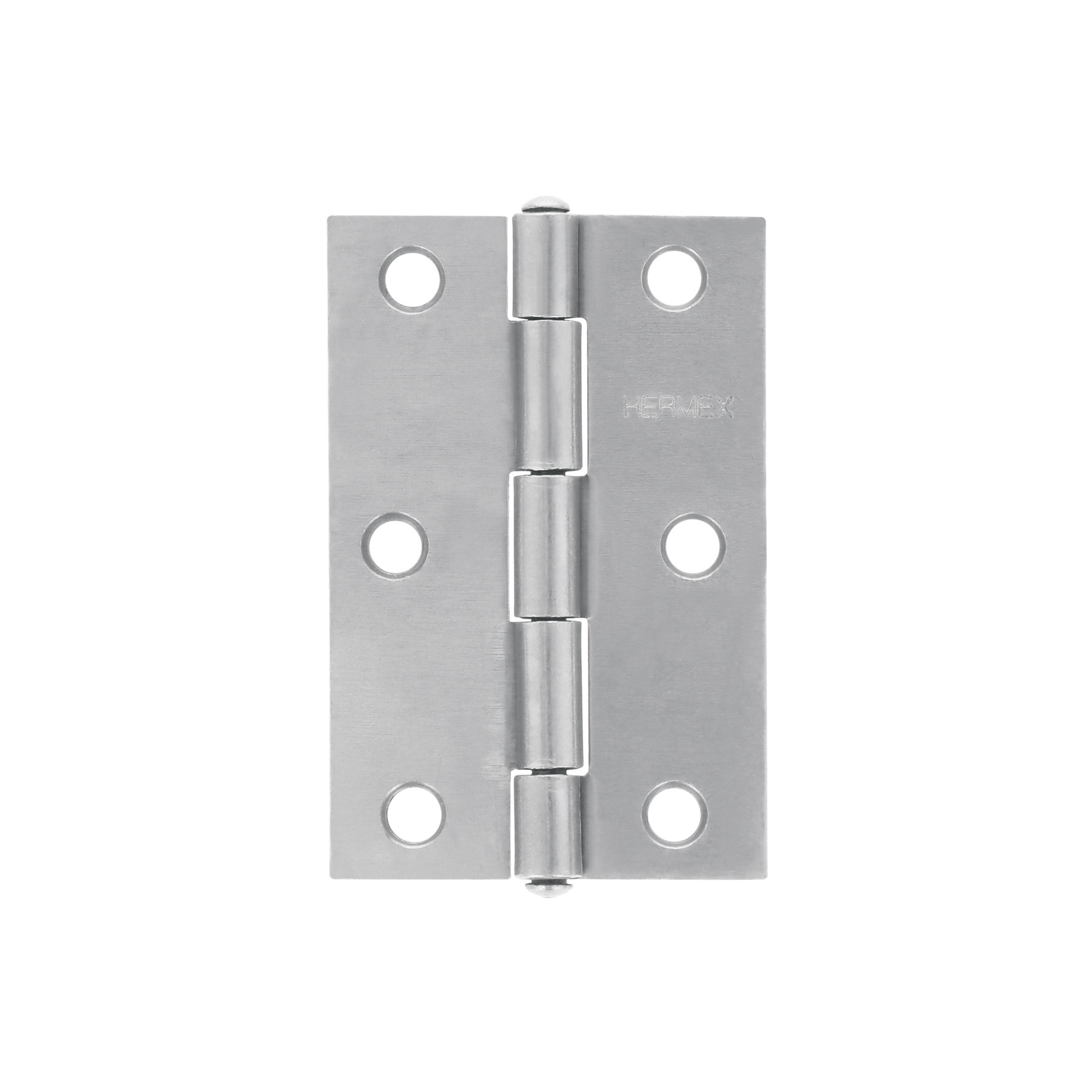 Bisagra rectangular 3" acero pulido, HERMEX