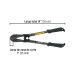 Cortapernos 14", mango tubular, PRETUL