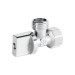 Llave angular 1/2", 1/4 de vuelta, roscable, blíster, BASIC