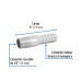 Niple de acero galvanizado 1/2" tipo botella, FOSET