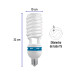 Lámpara espiral 105 W base mogul E39 220 V luz día, caja