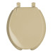 Asiento redondo para WC, abierto, beige, AQUA