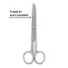 Tijera 5" para costura, de acero inoxidable, PRETUL