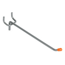 Gancho recto de 6" para perfocel y panel ranurado, TRUPER