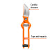 Tijera para poda 8-1/2" forjada cuchilla de paso, TRUPER