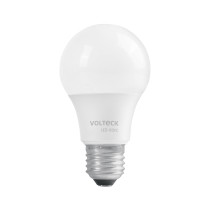 Lámpara LED tipo bulbo A19 9 W luz de día, caja, Volteck