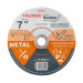 Disco abrasivo de corte preciso metal 7" x 1.5 mm, TRUPER