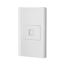 Placa armada blanca 1 toma para teléfono 1.5 mód, Lisboa