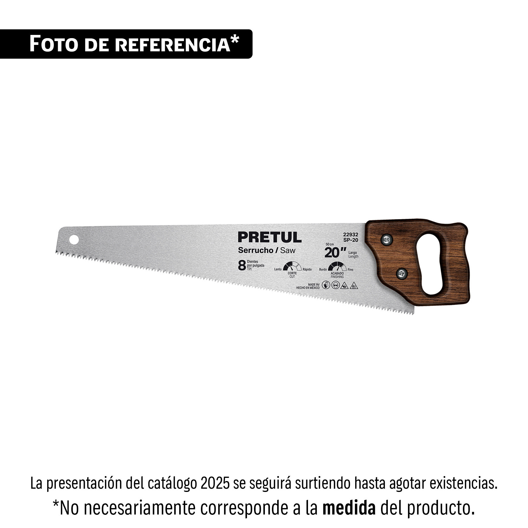 Serrucho 18" PRETUL