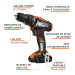 Rotomartillo/destornillador 3/8", 12V, 1 bat 2 Ah, PRO
