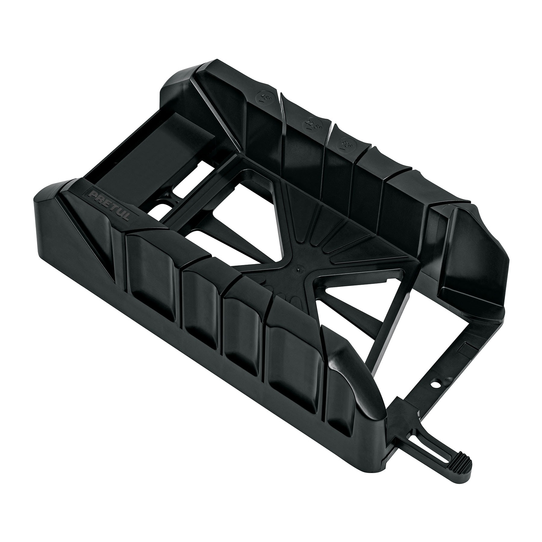 Caja de inglete para serrucho de costilla 12" y 14" PRETUL
