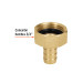 Conector 1/2" hembra de latón sólido para manguera, TRUPER