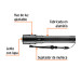 Linterna LED recargable, de aluminio,2,000 lm, TRUPER EXPERT