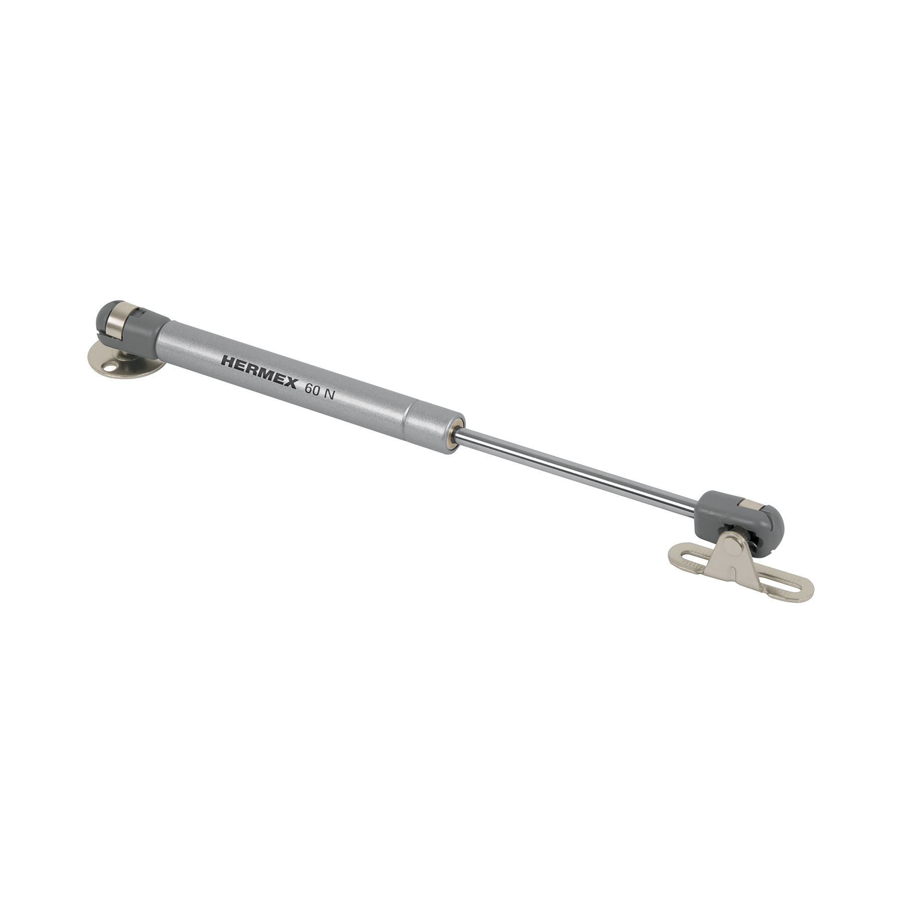 Pistón a gas con capacidad de 60 N / 6 kg, HERMEX