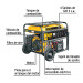 Generador portátil 7 kW motor a gasolina, PRETUL