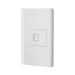 Placa armada blanca 1 toma para teléfono 1.5 mód, Lisboa
