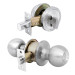 Combo cerraduras, llave-mariposa, cromo, HERMEX BASIC