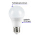 Foco LED 6W (40W) A19, 3000K blanca cálida, 440 lm, blíster