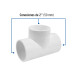 Tee sencilla de PVC 2", FOSET