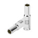 Dado largo de 9 mm, 6 puntas, cuadro 3/8", TRUPER