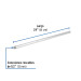 Niple de acero galvanizado 1/2" x 24", FOSET