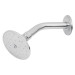 Regadera redonda 3-1/2", metálica, brazo y chapetón, cromo
