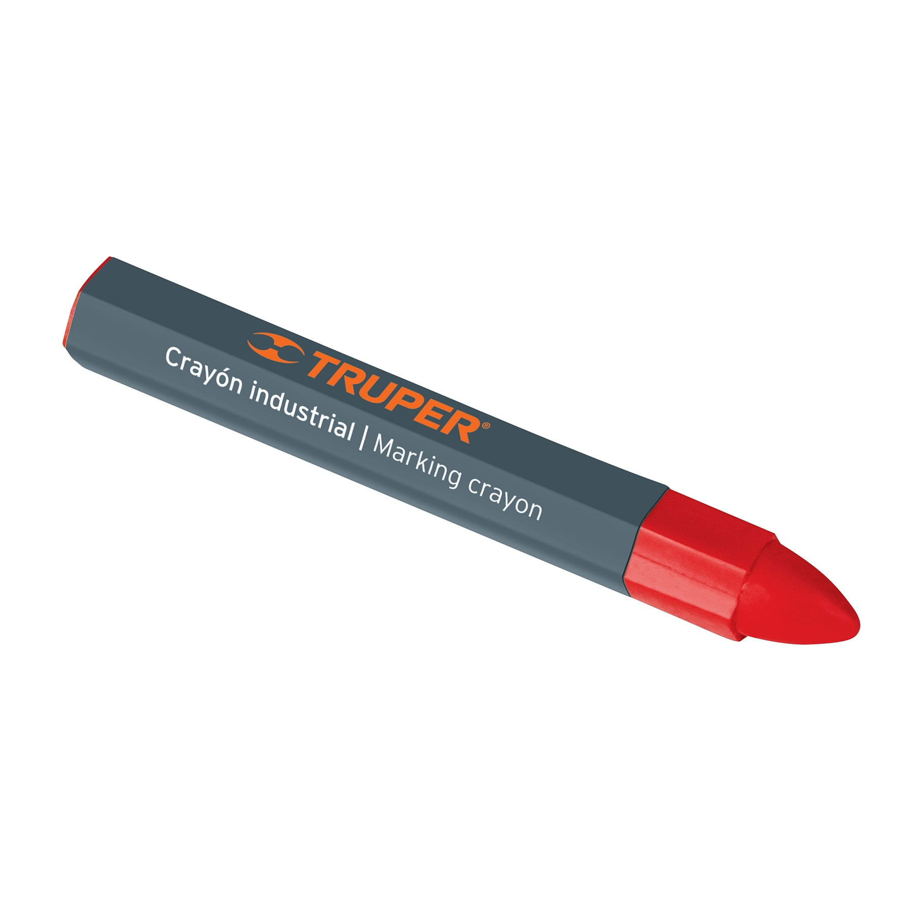 Blíster con 2 crayones de 12 cm industriales rojos, TRUPER