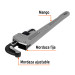 Llave stilson 18" cuerpo de aluminio, TRUPER