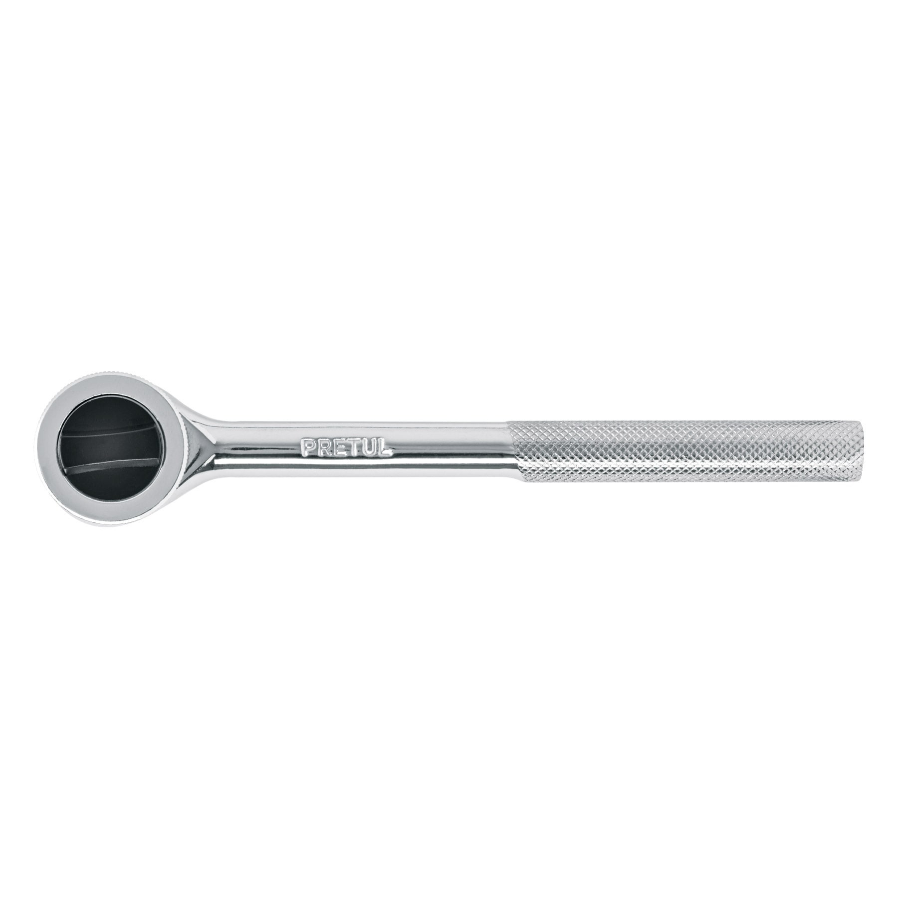 Matraca cuadro 3/8" cabeza redonda con disco, PRETUL